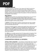 Composite Material: Composition/Chemical Bonding