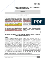 CIAVATTA, Maria. A Reforma Do Nsino Méido. Uma Leitura Crítica Da Lei n.13415.2017