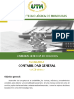 Universidad Tecnológica de Honduras: Contabilidad General