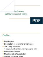 Consumer Preferences and The Concept of Utility