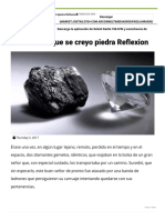 El Diamante Que Se Creyo Piedra Reflexion