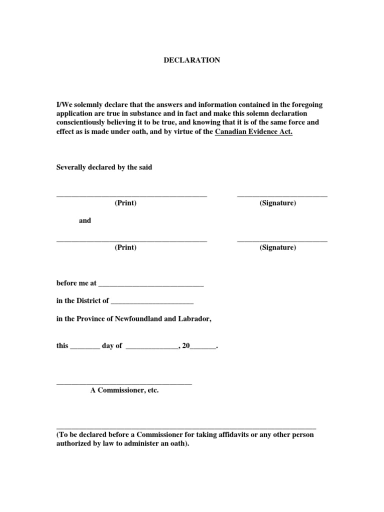 Declaration pdf