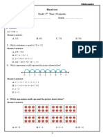 Prinberk Academy Math Test