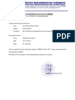 Surat Keterangan Lulus Ordik: No: 053/II.3.AU/A/BAKA/2021