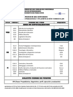 Pensum Lic. Ped. y Planificaciòn Curricular1