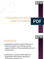Leadership As The Starting Point of Strategy.11
