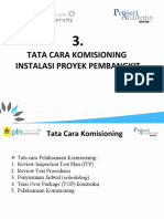 Tata Cara Komisioning Instalasi Proyek Pembangkit Proyek Kit