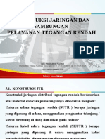 Konstruksi Jaringan & Sambungan Pelayanan TR