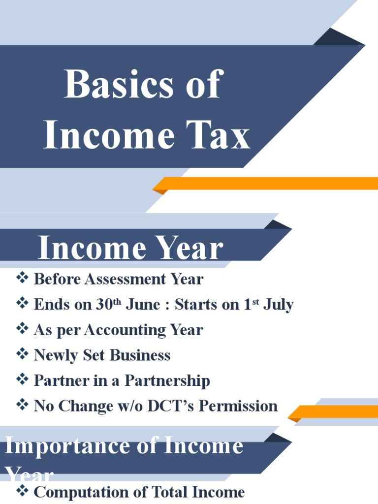 Income Tax Basics and Framework 2025-26 | PDF | Partnership | Income Tax