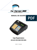 Manual de usuario caja registradora ACLAS CR2100E/CR2100G