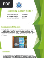 Samsung Galaxy Note 7 Project