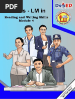 Reading and Writing Skills Module 4