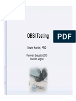 Kohler - OBSI Testing