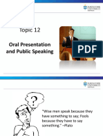 Oral Presentation and Public Speaking