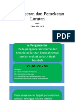 Pengenceran Dan Pemekatan