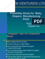 Feasibility Study For Baby Diapers Manufacturing Plant