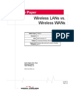 Wireless Lans vs. Wireless Wans: White Paper