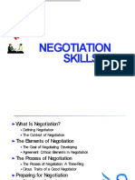 Negotiation Skills Presintation