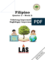 FILIPINO 11 Q3 WK2 Tekstong Impormatibo-Nagbibigay Impormasyon