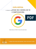 Guia Rapida - Quitar Cuenta de Google