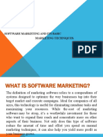 Software Marketing and Its Basic Marketing Techniques