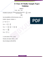 CBSE Class 10 Maths Sample Paper Solution Set 1