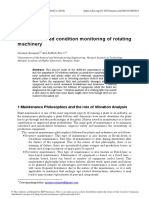 Vibration Based Condition Monitoring of Rotating M