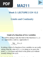 MA211 Week 3 Lecture 2 Chapter 13.2