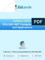 Syllabus (2021) : NTA UGC-NET Computer Science and Applications