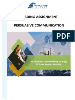 Reading Assignment - Persuasive Communication