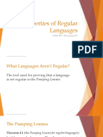 4 Regular Language Properties