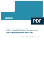 Sustentabilidade e Pessoas