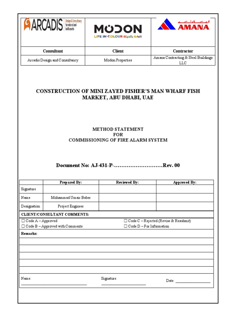 Fire Alarm System Installation Method | PDF | Equipment | Manufactured ...