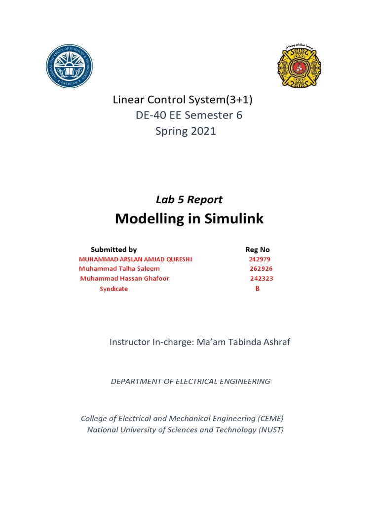 Arslan - LCS Lab 5 Report | PDF | Technology & Engineering
