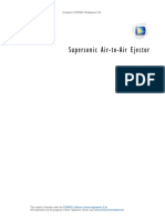 Supersonic Air-to-Air Ejector: Created in COMSOL Multiphysics 5.3a