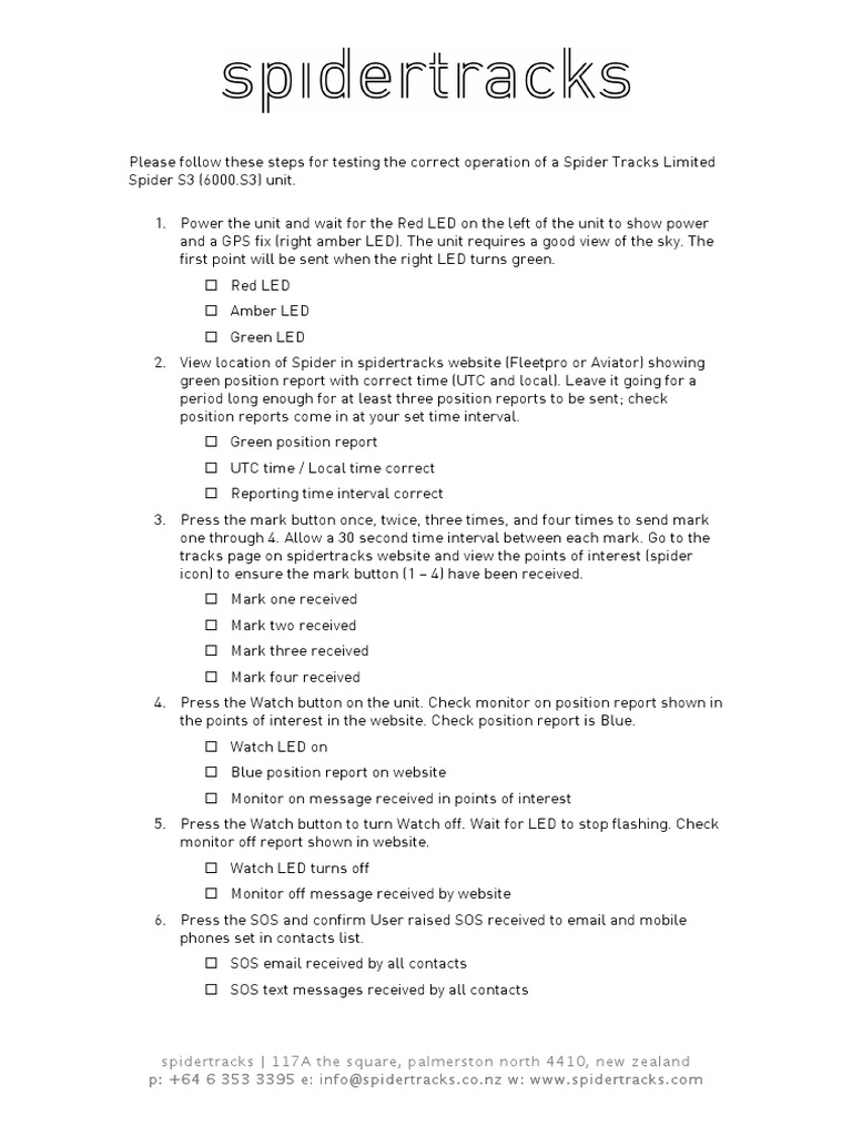 Spidertracks S3 Operation Guide | PDF | Text Messaging | Mobile Technology