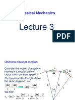 Lecture 3 Classical Mechanics EP204