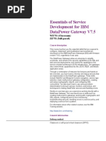 Essentials of Service Development For Ibm Datapower Gateway V7.5