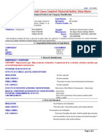 Ellenbarrie Industrial Gases Limited Material Safety Data Sheet