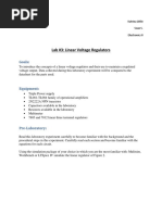 Lab #3: Linear Voltage Regulators: Goals