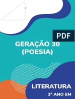 Ficha 6 - Literatura - Geração 30 (Poesia) - 3º Ano EM - 2019