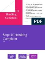 Review Expression of Handling Complaint