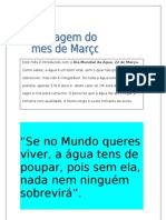 Mensagem Do Mês (Março)