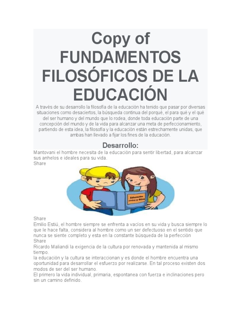 Fundamentos Filosóficos de la Educación | PDF | marxismo | Positivismo
