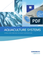 Aquaculture Systems: Optimal Living Conditions. High-Quality Water Recycling