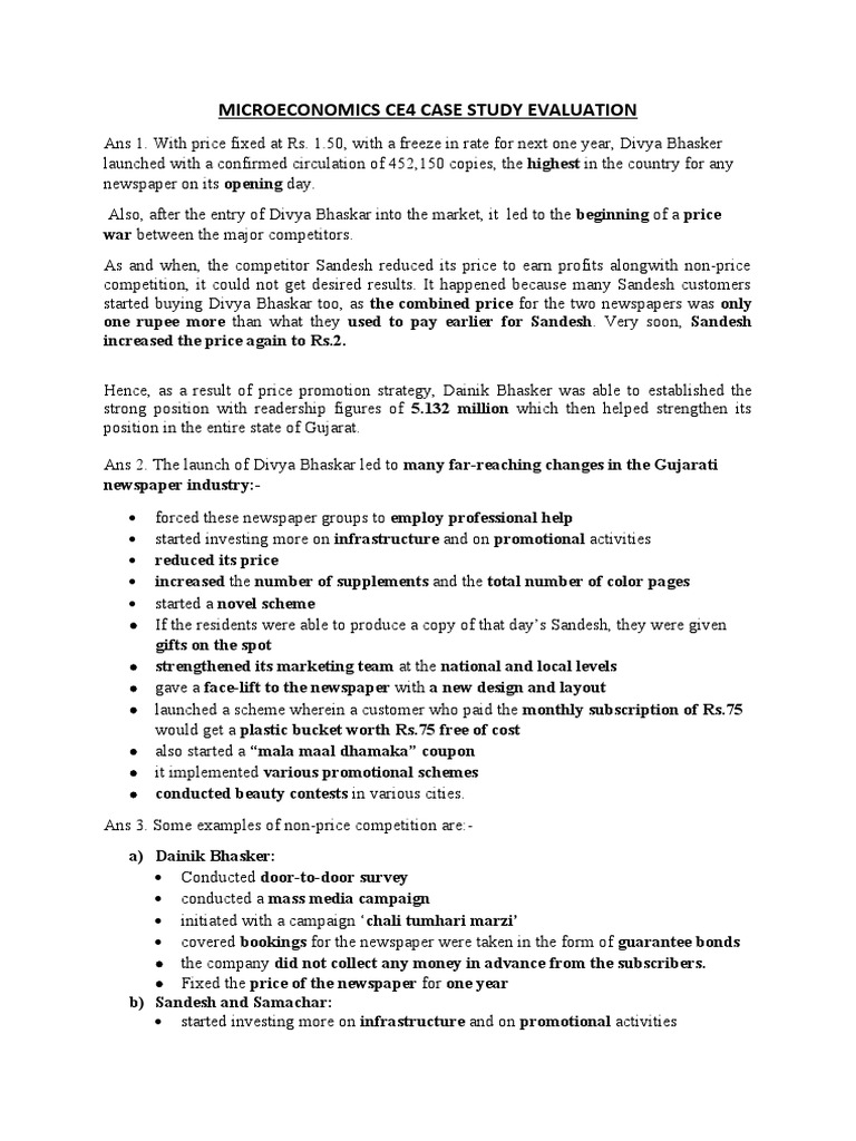 Microeconomics Ce4 Case Study Evaluation | PDF | Airlines | Low Cost ...