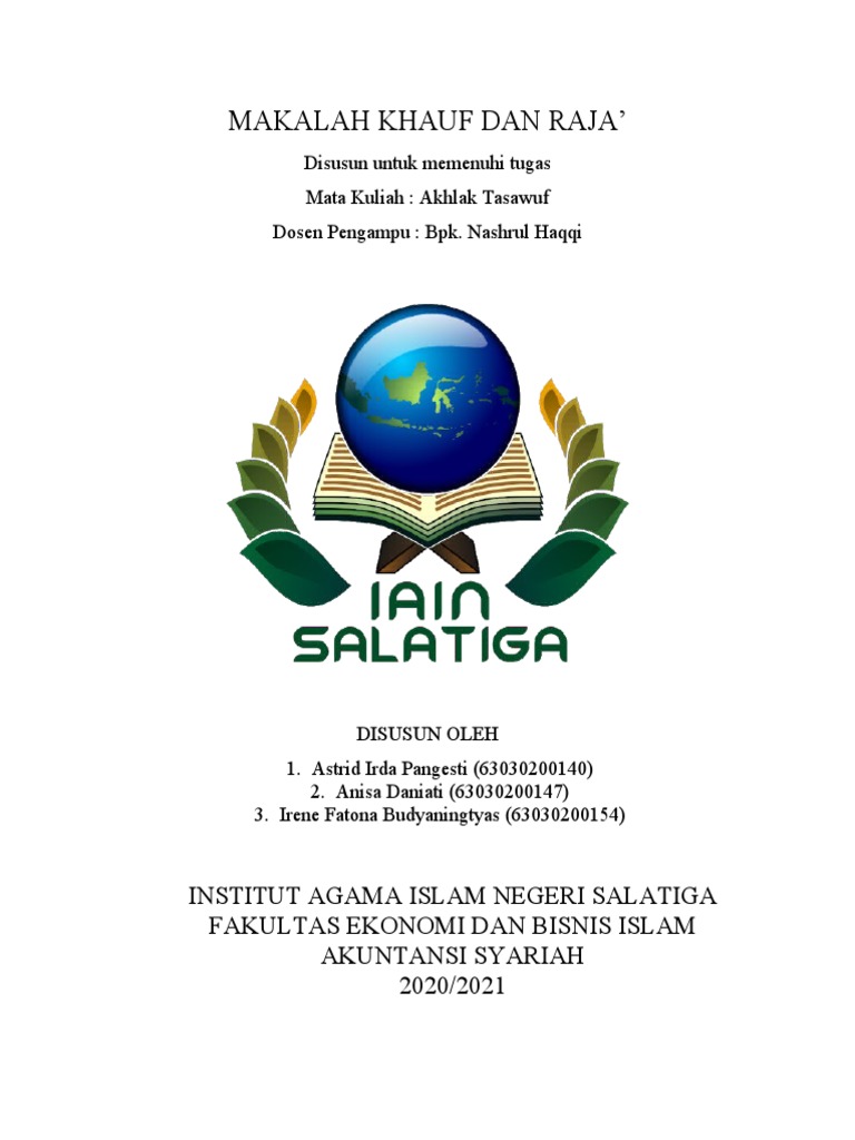 Makalah Khauf Dan Raja Pdf