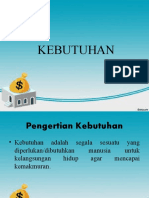 Kebutuhan Dan Kelangkaan