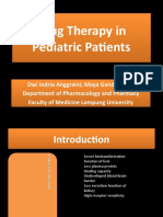 Drug Therapy in Pediatric Pts
