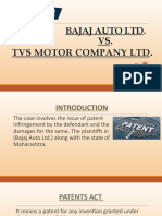 Bajaj Auto Ltd. vs. Tvs Motor Co. Ltd.